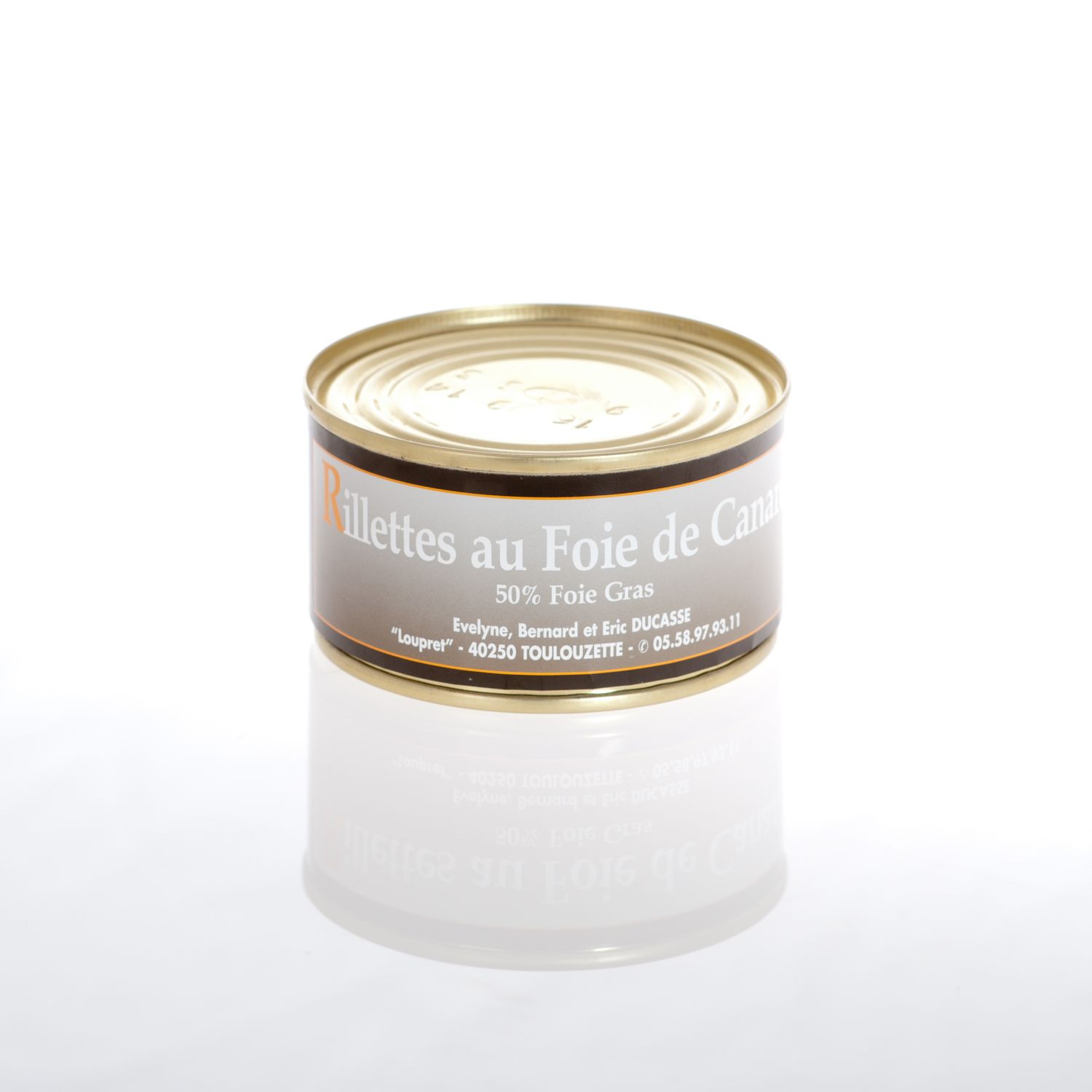 Rillettes au foie gras - Boite 130g