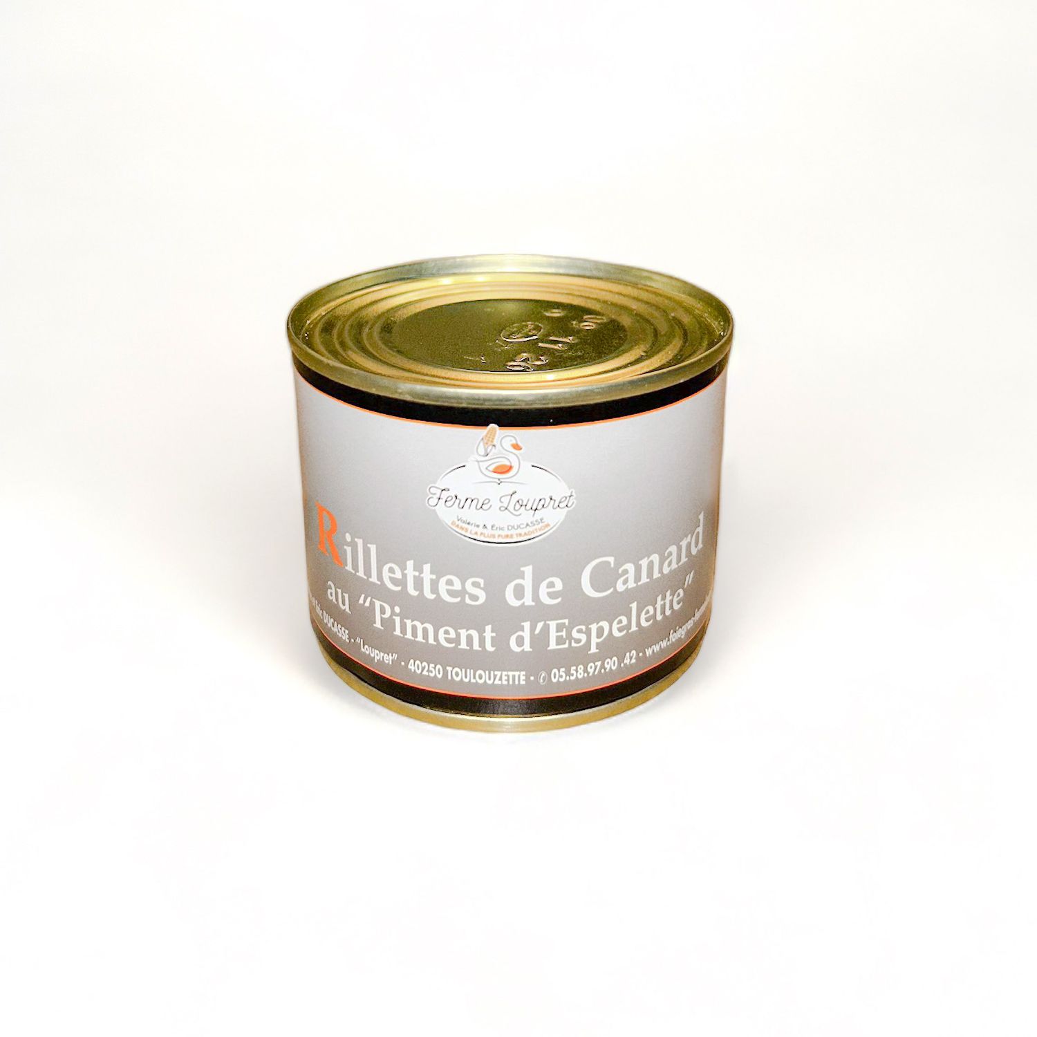 Rillettes au piment d'Espelette - Boite 190g