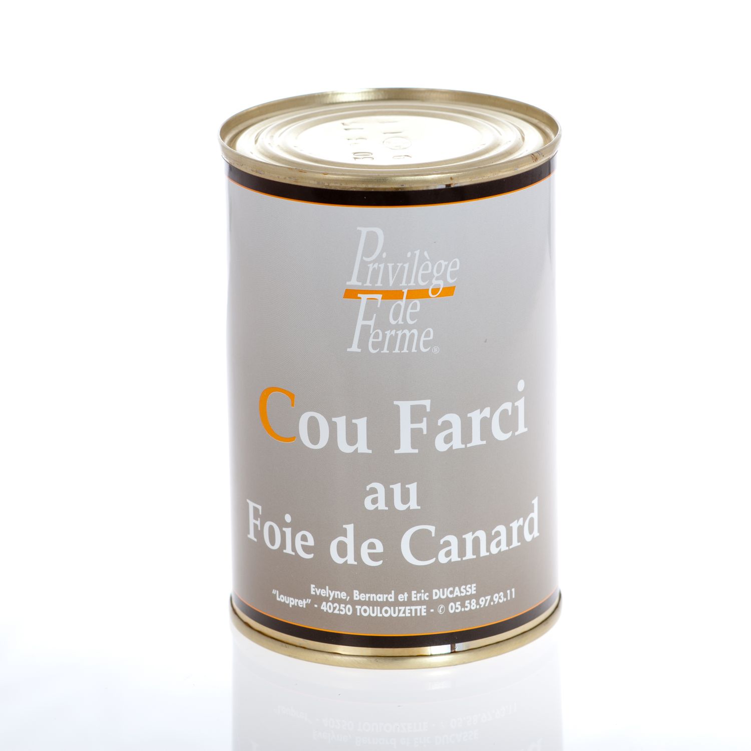 Cou farci au foie gras - Boite 380g