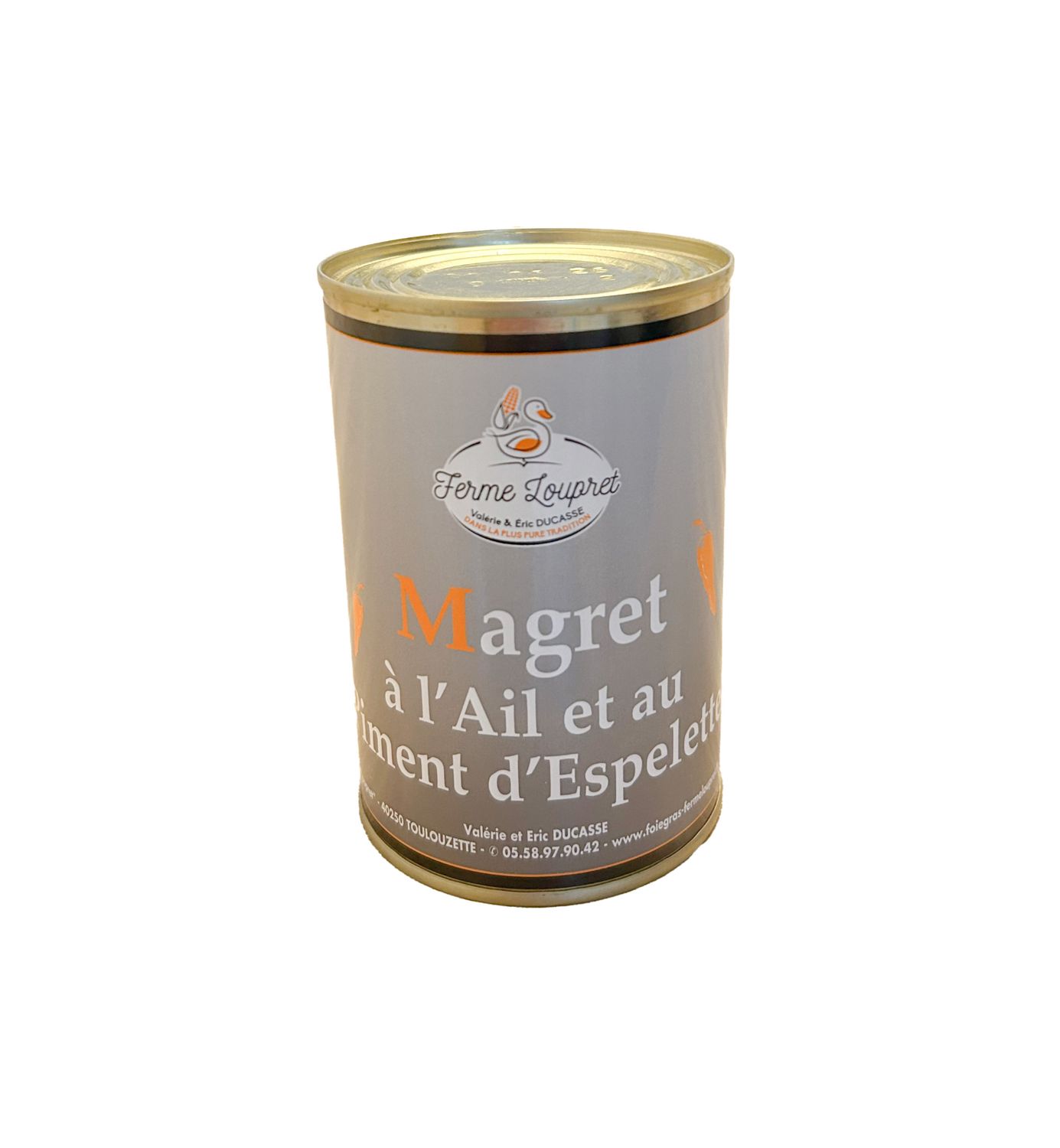 Magret ail et Piment d'Espelette - Boite 380g