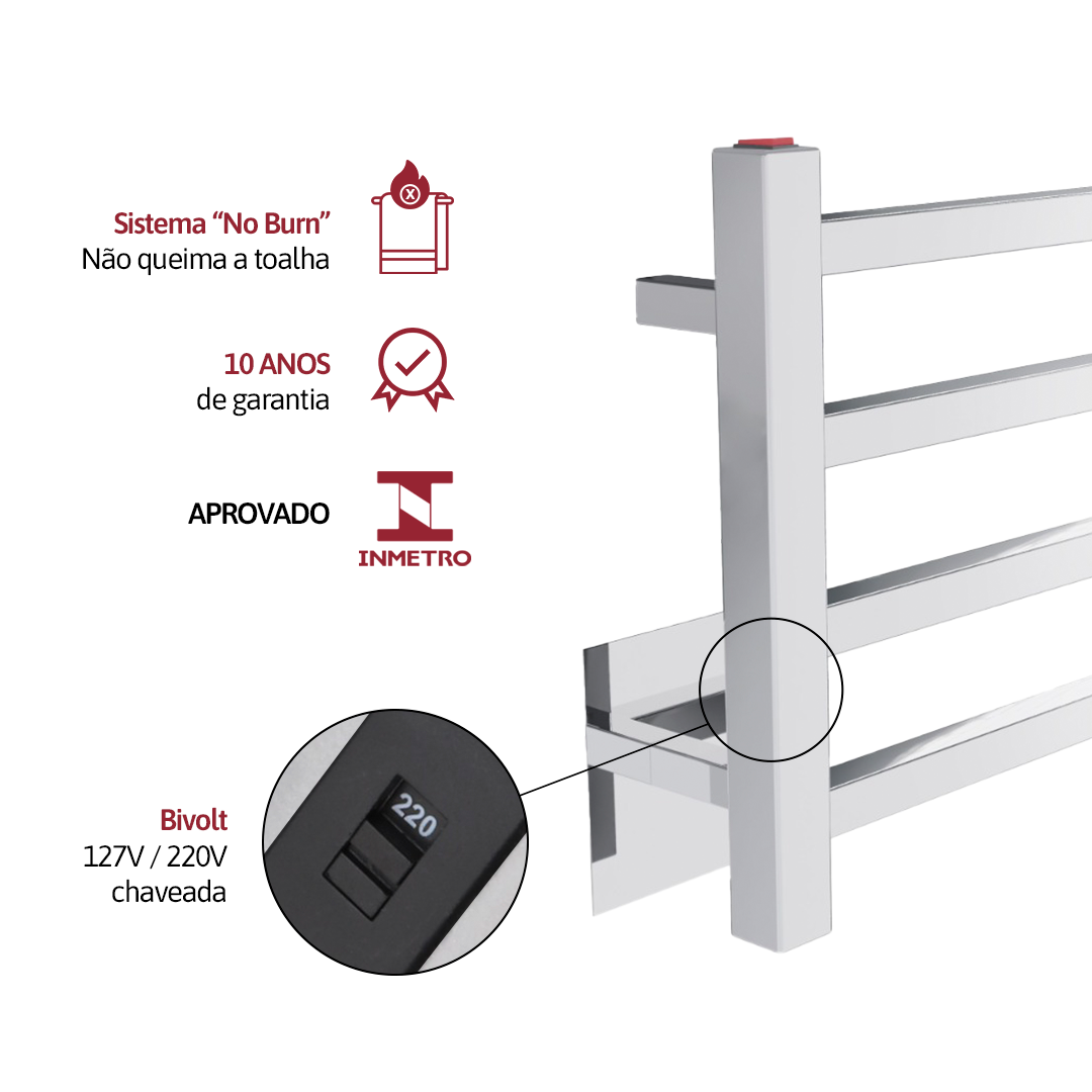 Toalheiro Térmico Inox Unique Solo