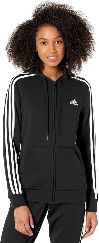 Women&#39;s Essentials 3-Stripes Full-Zip Fleece Hoodie