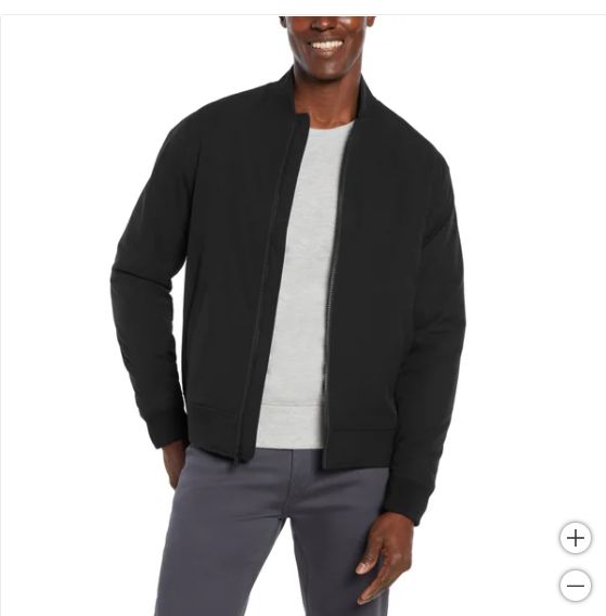 BR Men&#39;s Bomber Jacket, Size: Small, color: Black