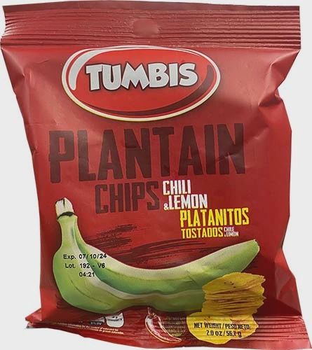 Tumbis Plantain Chile y Limon 56.7 g