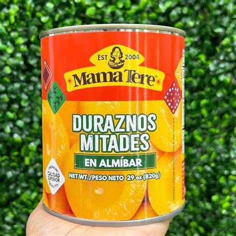 Mama tere durazno mitades 820gr