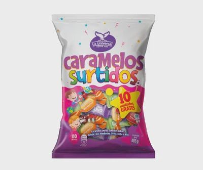 La universal Caramelos Surtidos Funda 385 gr.