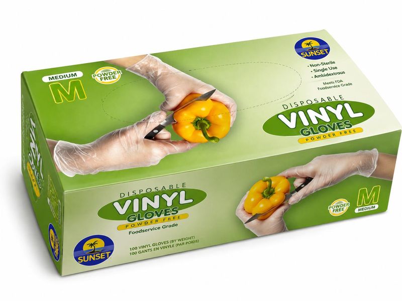 Vinyl Glove Guante de Vinil Talla M