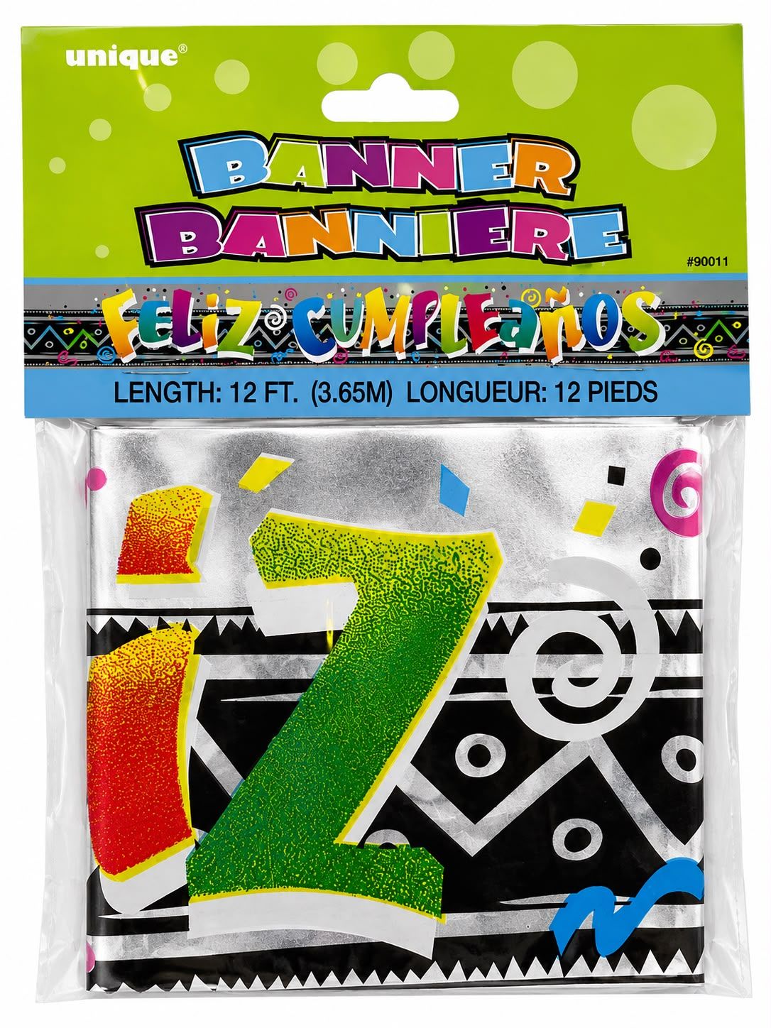 Banner Happy Birthday 12 Ft.