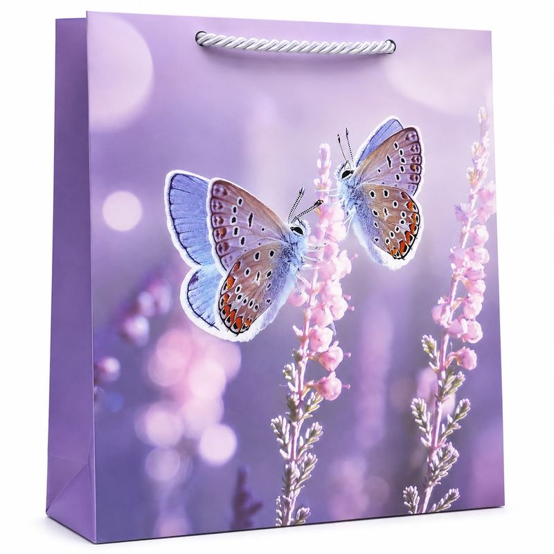 Gift Bag Butterfly Design Medium