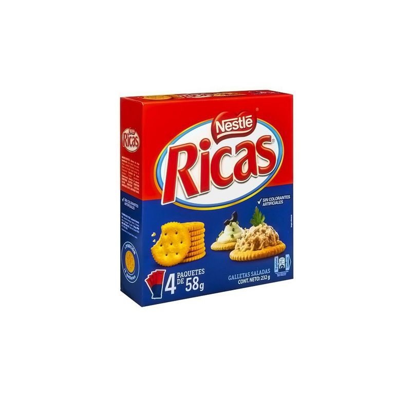 Nestle Ricas pack x4 ( 232G)