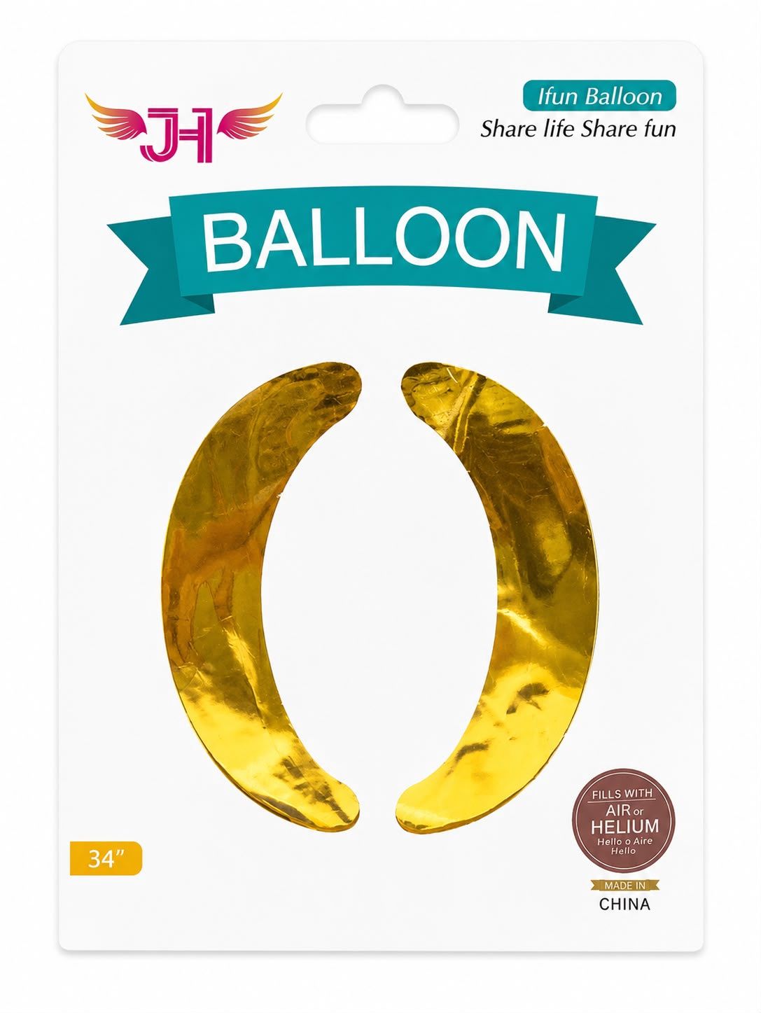 JH Balloon Gold  34 ", # 0