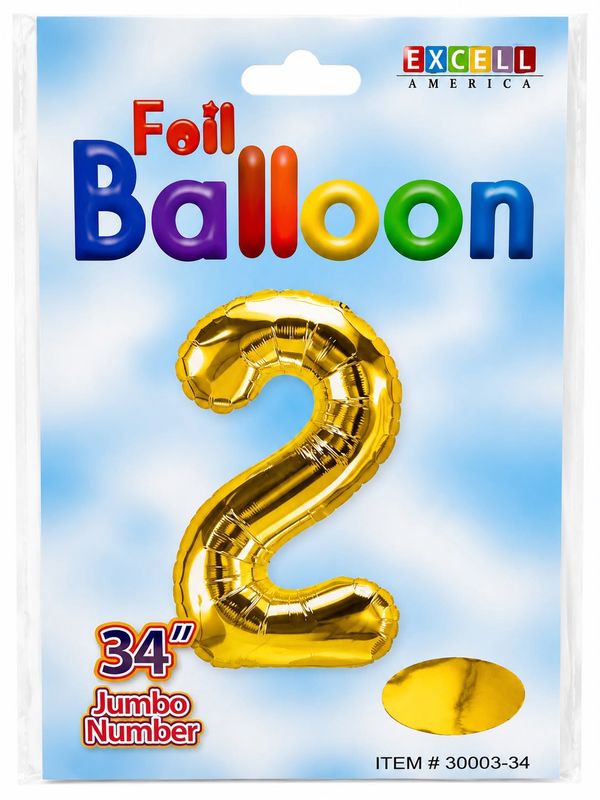 Foil Balloon Gold 34" ,  #2