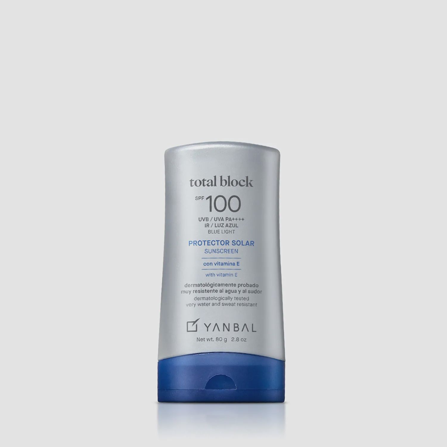 Yanbal Total Block Protector Solar, Size: Total Block 100  Blue Light Vitamina E 80 g