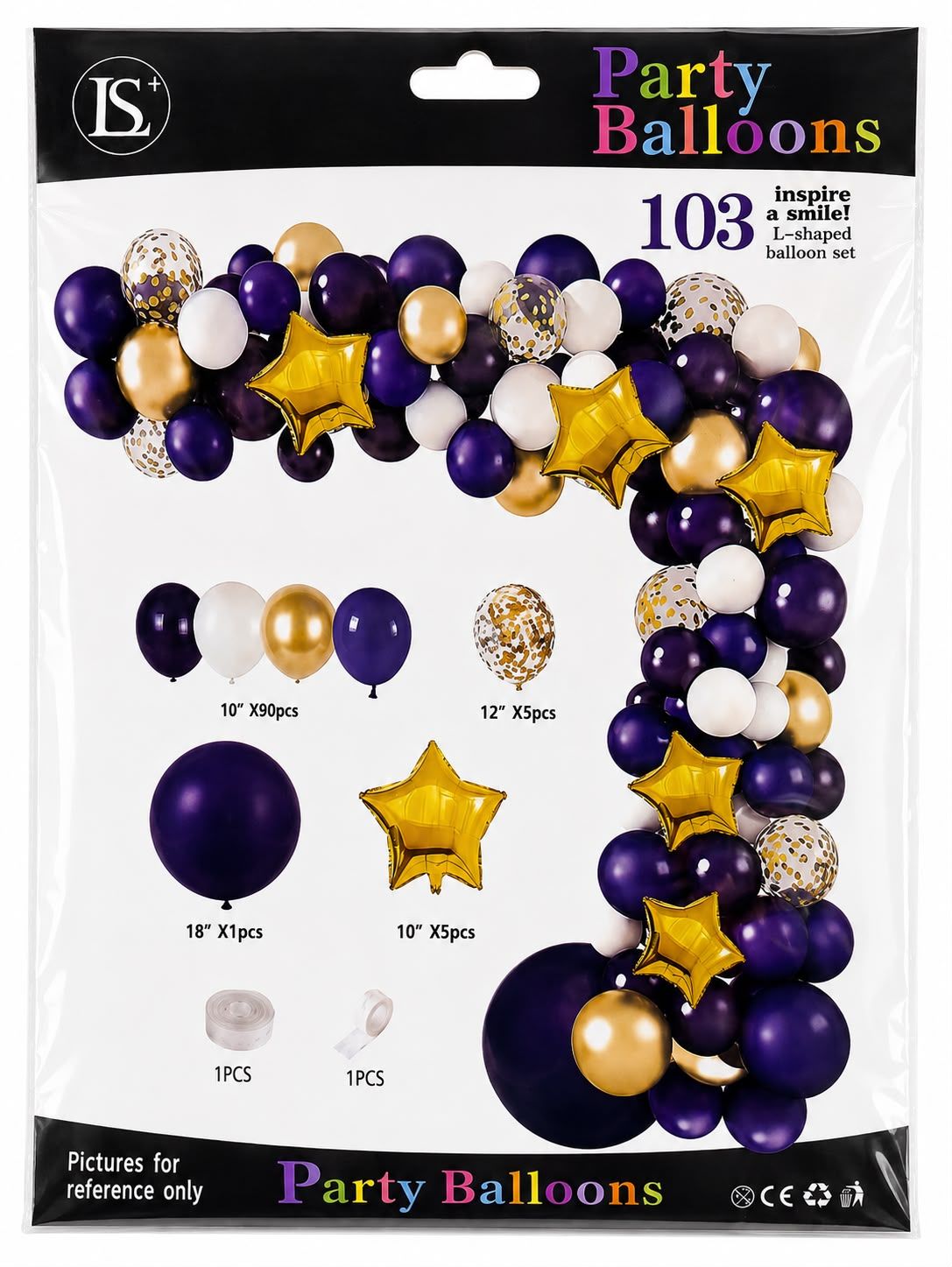 Party Balloons Inspire a Smile 103 pcs