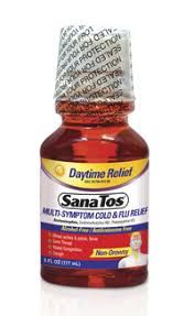 Sana Tos Multi Symptom Cold &amp; Flu AM 177 ml