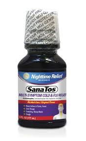 Sana Tos Multy-Symptom Cold &amp; Flu Relief PM 177 ml