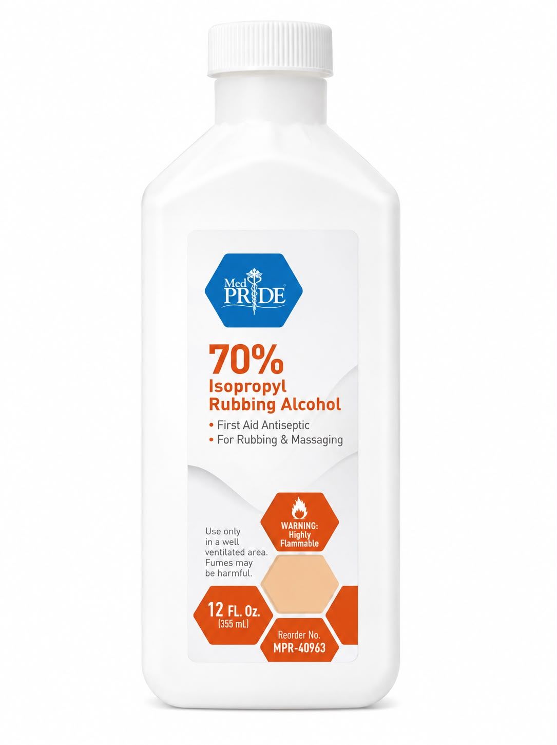Alcohol Rubbing  70%.  355ml