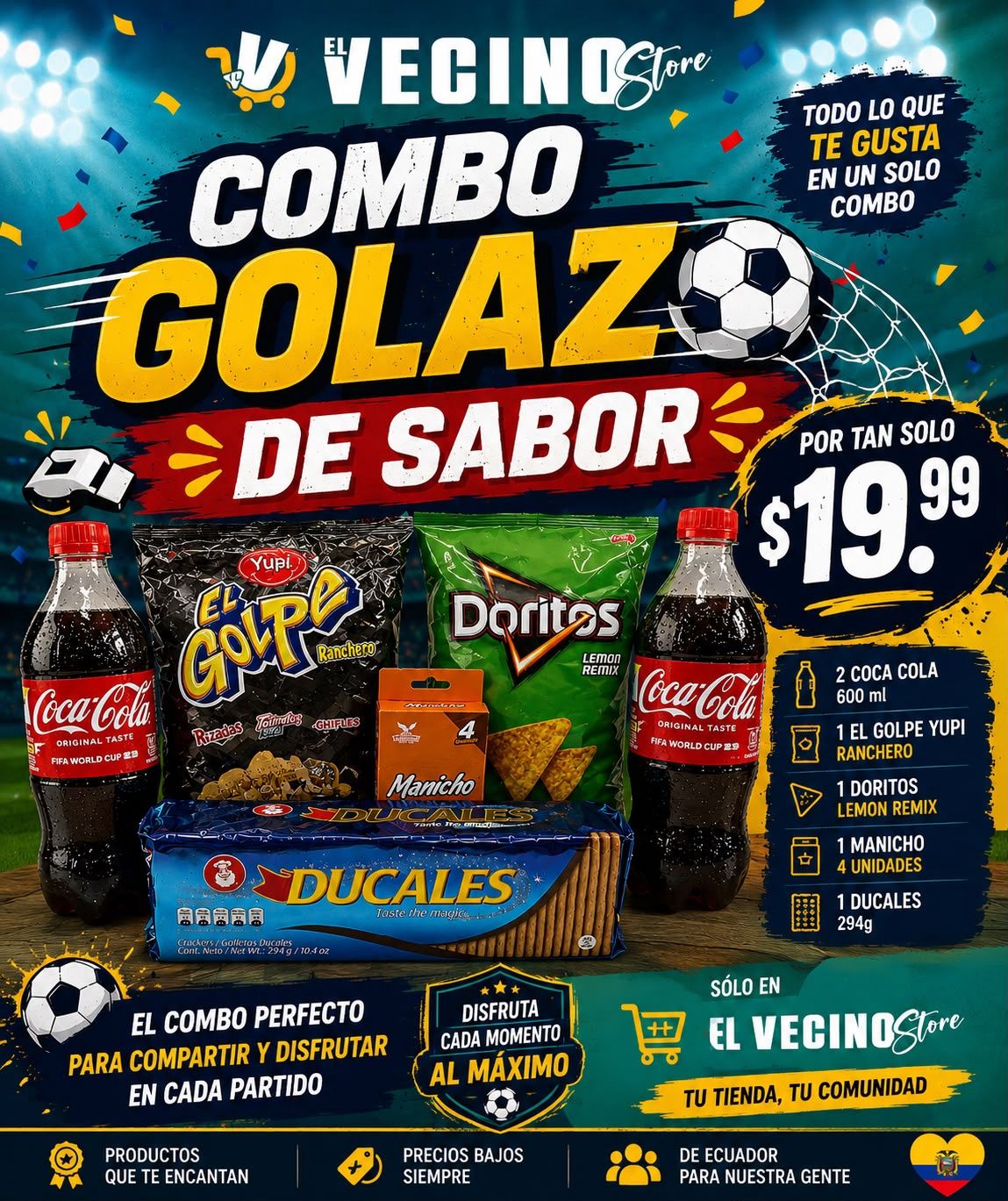 Combo Golazo De Sabor