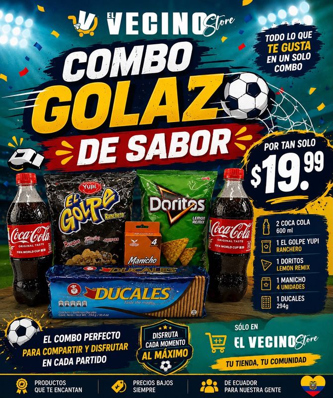 Combo Golazo De Sabor