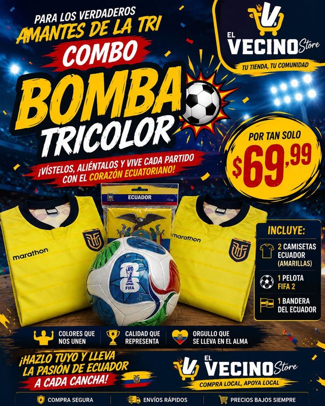 Combo Bomba Tricolor
