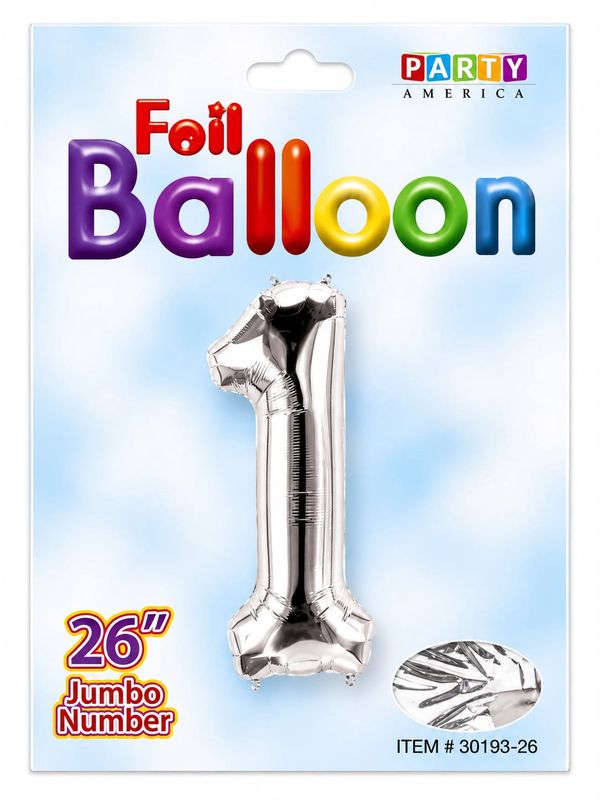 Foil Balloon Silver 26" , #1