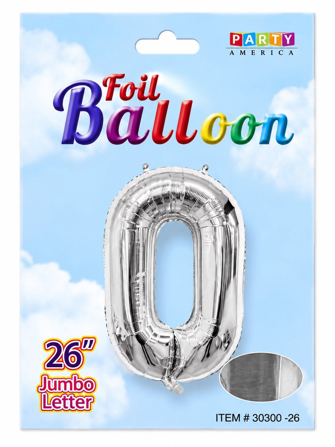 Foil Balloon Silver 26" , #0