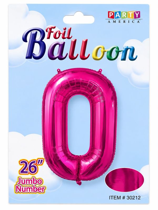 Foil Balloon Fucsia 26" , #0