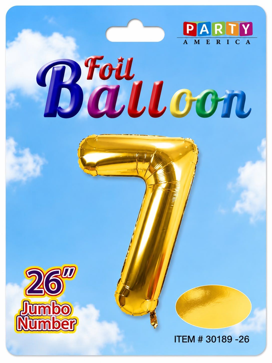 Foil Balloon Gold 26" , #7