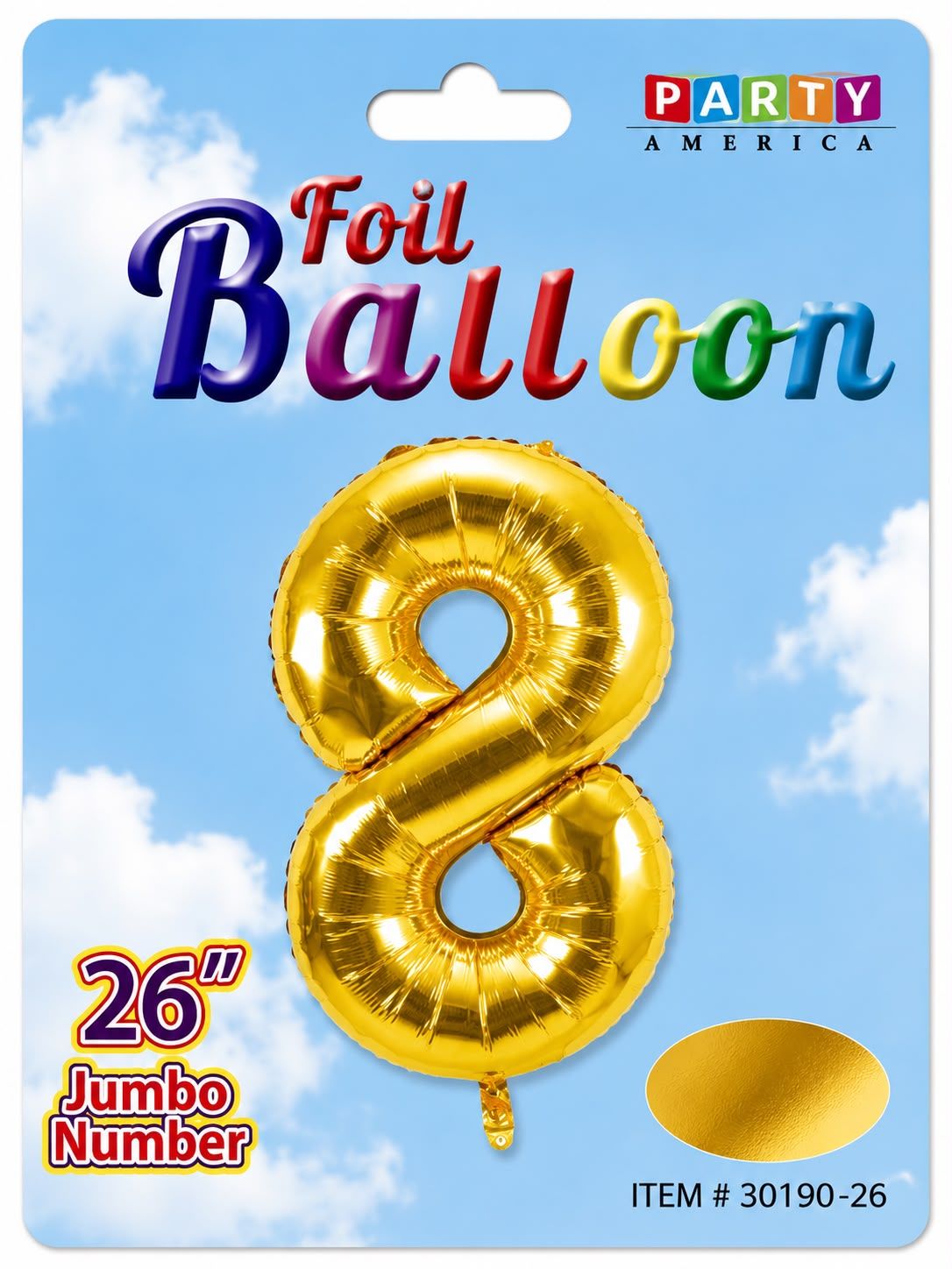 Foil Balloon Gold 26" , #8