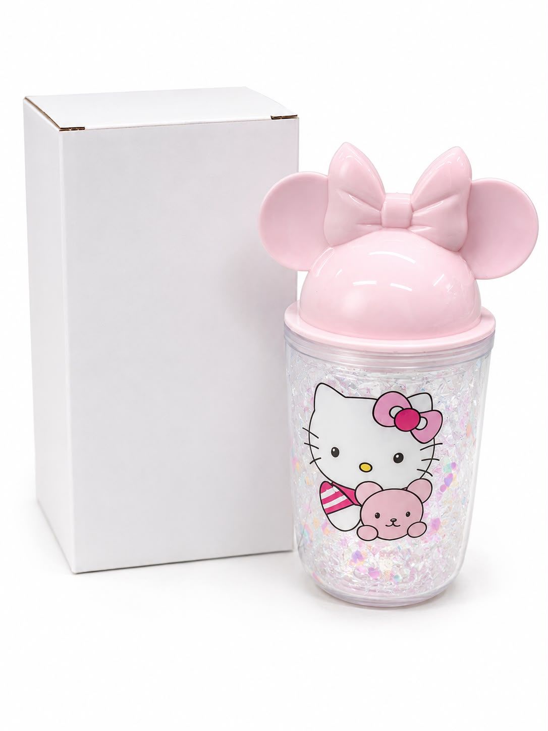 Hello Kitty Children's Drinking Cup with Lid and Straw, 425 ml