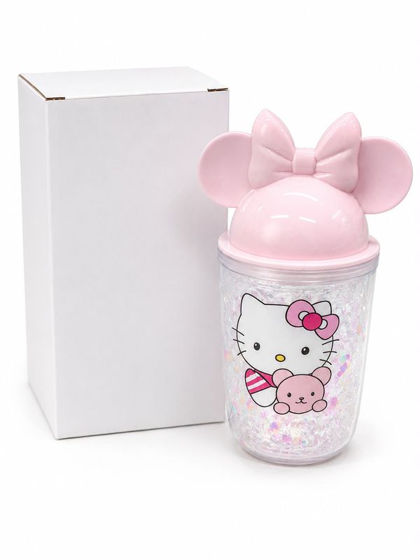 Hello Kitty Children's Drinking Cup with Lid and Straw, 425 ml