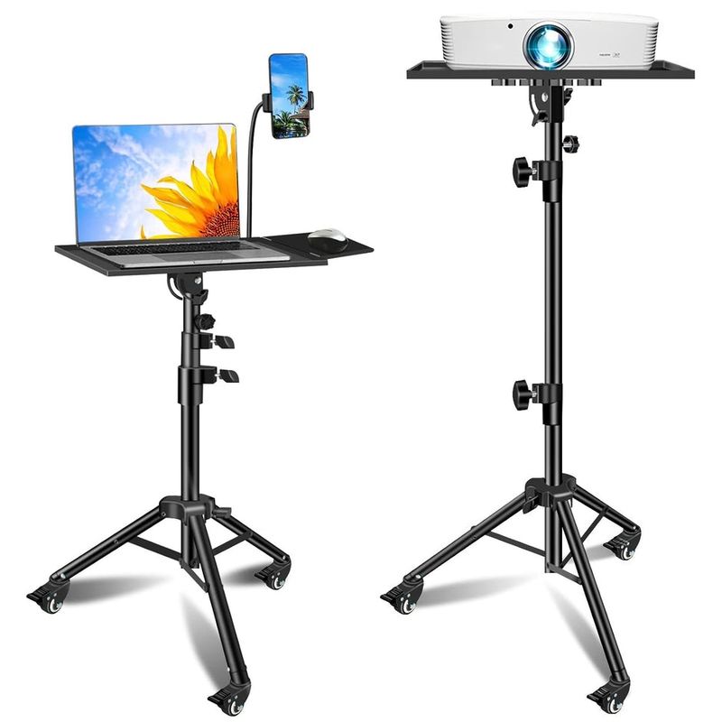 Projector Table with phone holder