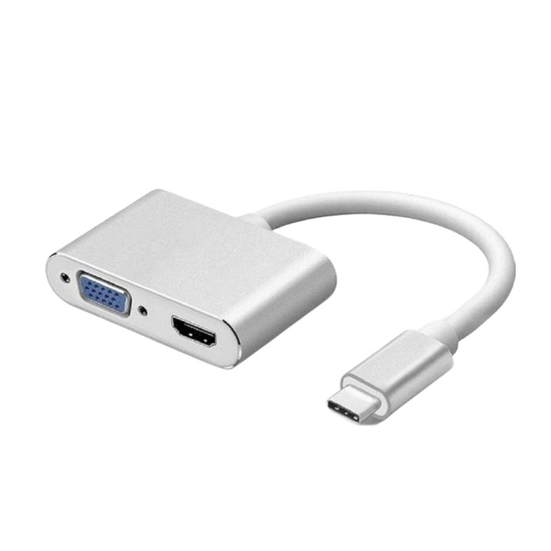 2in1 HDMI/VGA to Type C adapter