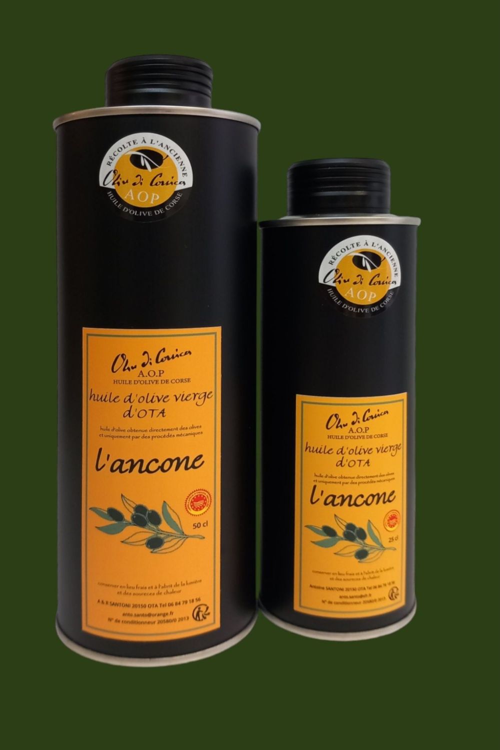 Huile d'olive corse AOP 25 cl