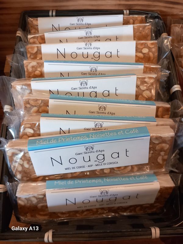 Nougat miel de printemps 100g environ