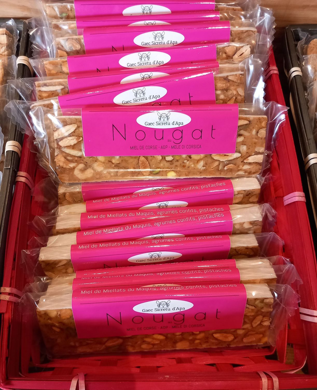Nougat Miel de miellat du maquis 100g  environ