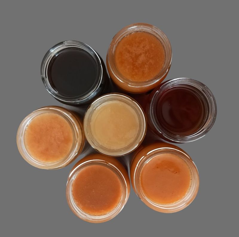 ASSORTIMENT 5 pots de Miels 400g (à 9€ pièce + 10€ de port inclus)