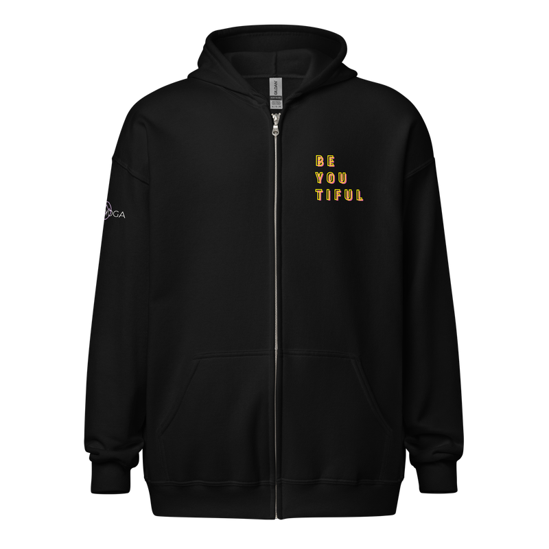 Be You Tiful Unisex Zip Hoodie