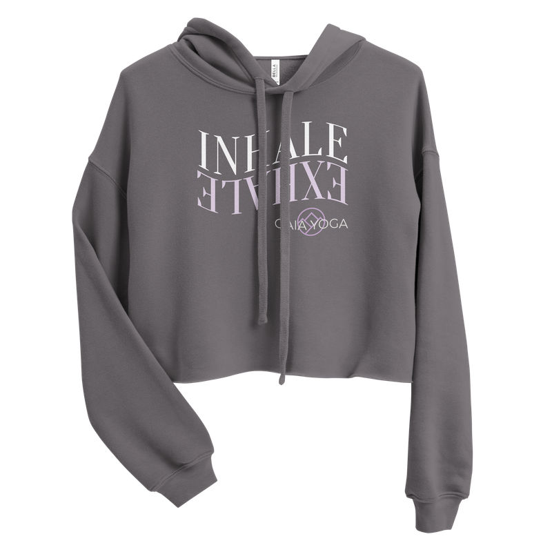 Inhale/Exhale Cropped Hoodie