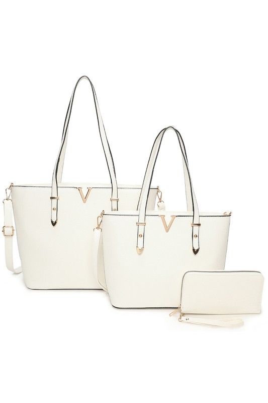 V Accent Small Tote