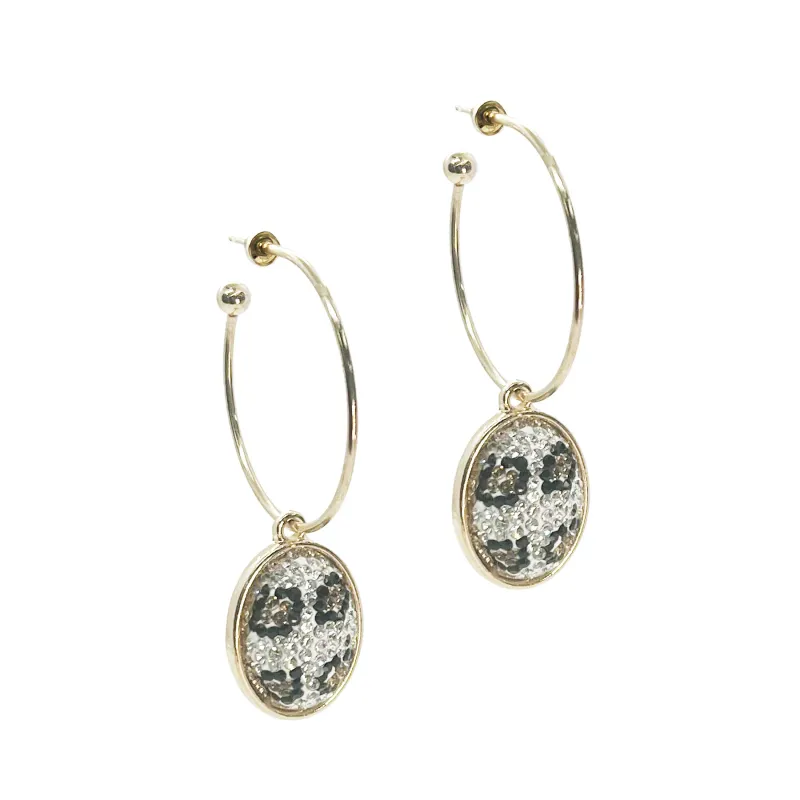 Crystal Leopard Earrings
