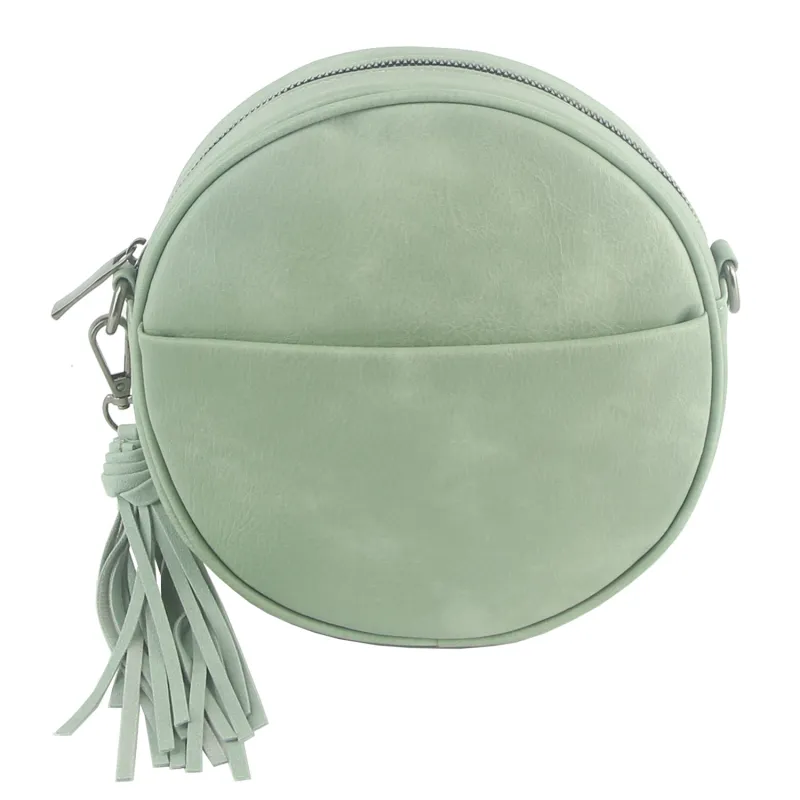 Round Tassel CrossBody Sage