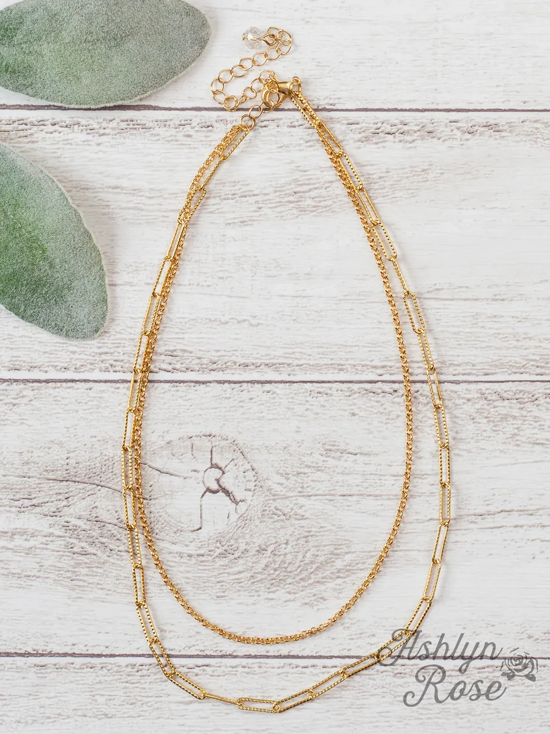 Double Chain Gold Necklace