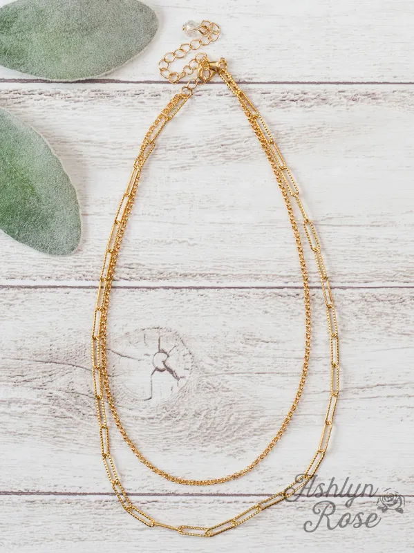 Double Chain Gold Necklace