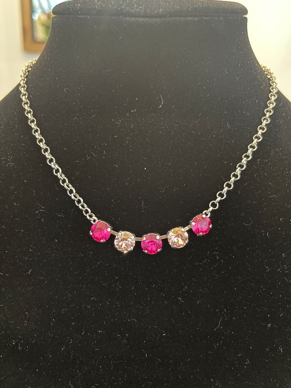 Swarovski Pink Necklace 5/8
