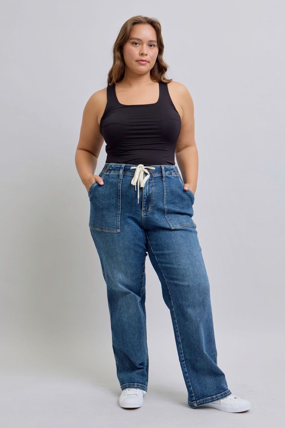 Judy Blue Drawstring Wide 88856