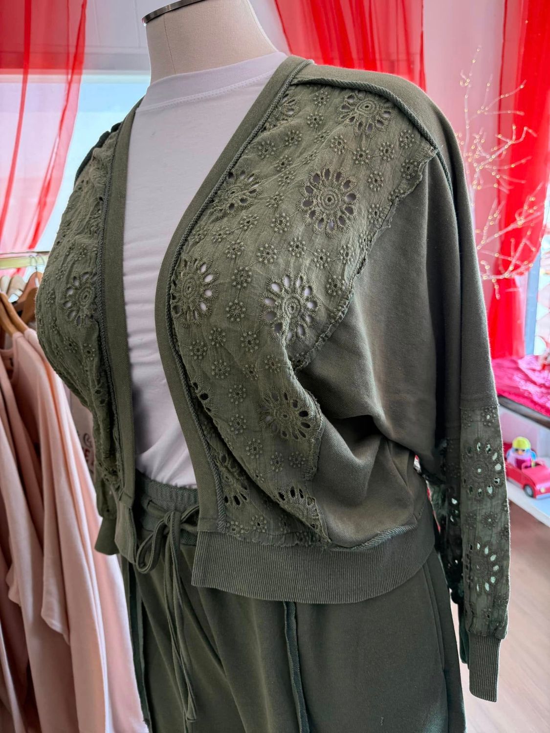Oddi Green Terry Jacket