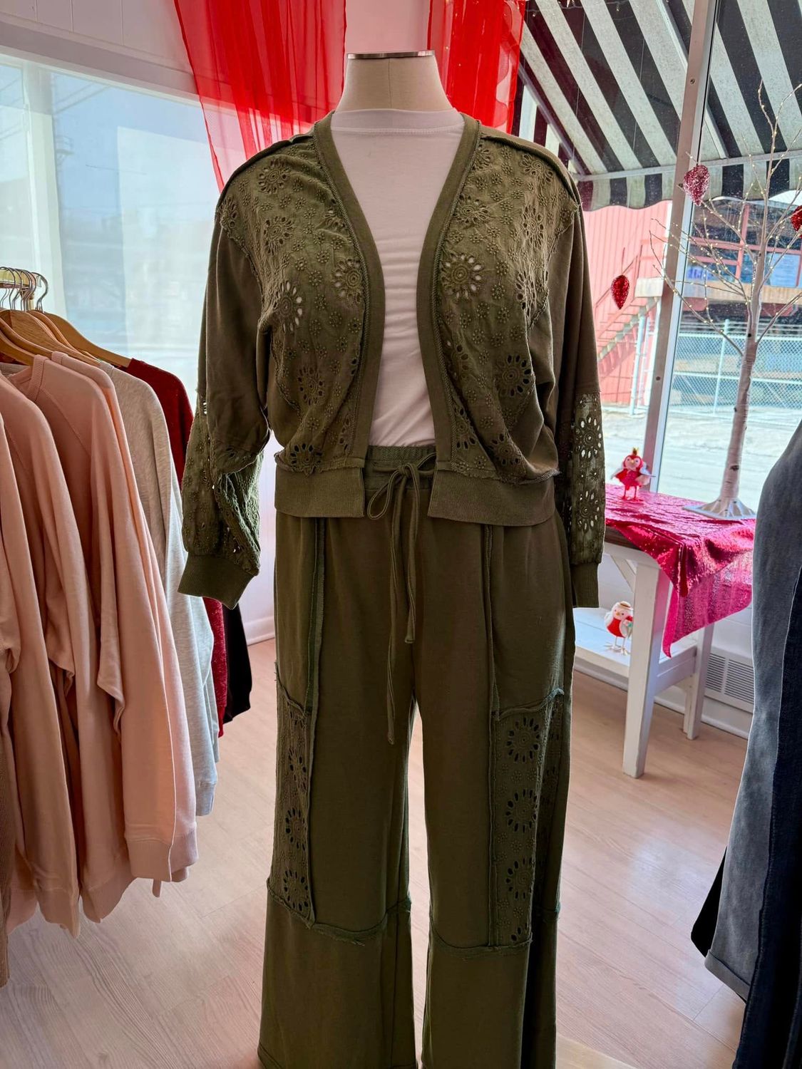 Oddi Green Terry Pants
