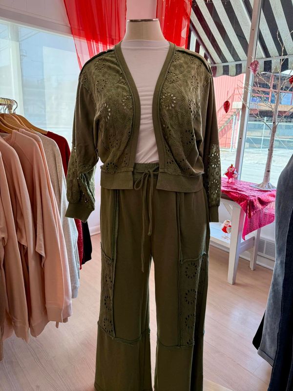 Oddi Green Terry Pants