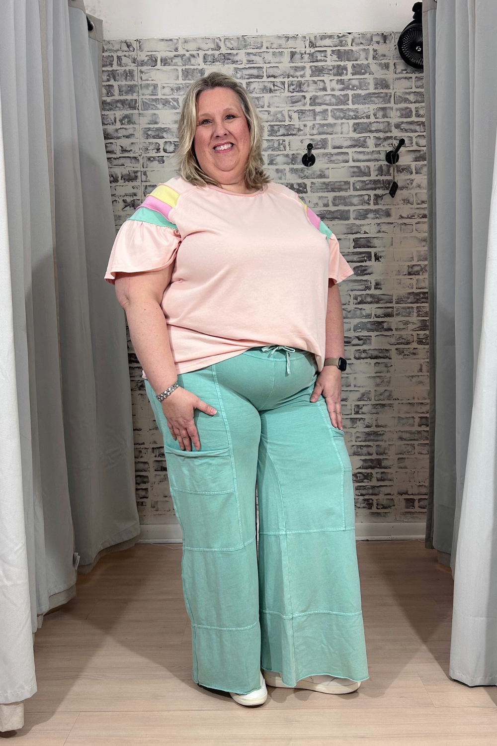 Easel Atlantis Green Pant